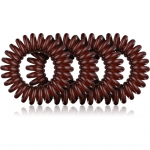 BrushArt Hair Rings Juuksekummid Brown 4 tk