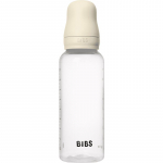 BIBS Anti-Colic Baby Bottle Latex koolikuid ennetav pudel kaut&scaron;ukist lutiga Ivory 270 ml