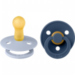 BIBS Colour Tie Dye Size 2: 6+ months lutt Dusty Blue / Steel Blue 2 tk