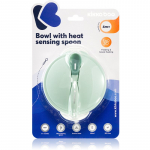 Kikkaboo Suction Bowl & Heat Sensing Spoon s&ouml;&ouml;giriistade komplekt 4 m+ Mint 3 tk