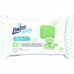 Linteo Baby 100% Biodegradable &Otilde;rnad niisked salvr&auml;tikud beebile 48 tk