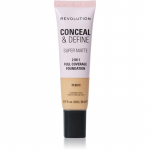 Revolution Conceal & Define Matistav jumestuskreem varjund F7.2NW 23 ml