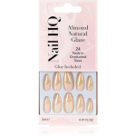 Nail HQ Almond Kunstk&uuml;&uuml;ned Natural Glaze 24 tk