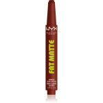 NYX Professional Makeup Fat Matte Huulepalsam matistava efektiga Cocoa Cuddles 2 g