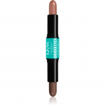 NYX Professional Makeup Wonder Stick Dual Face Lift Kahetooniline kontuurpulk varjund 03 Light Medium 2x4 g
