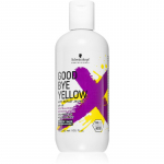 Schwarzkopf Professional Goodbye  Yellow Messingitoone neutraliseeriv &scaron;ampoon v&auml;rvitud v&otilde;i triibutatud juustele 300 ml