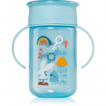 Suavinex Forest 360&deg; treeningkupp k&auml;epidemetega 12 m+ Blue 340 ml