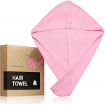 BrushArt Home Salon Hair towel R&auml;tik juustele Pink