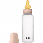 BIBS Anti-Colic Baby Bottle Latex koolikuid ennetav pudel kaut&scaron;ukist lutiga Blush 270 ml