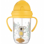 Canpol babies Exotic Animals Cup With Straw Tass k&otilde;rrega Yellow 270 ml