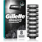 Gillette Mach3 Charcoal Asendusterad 8 tk