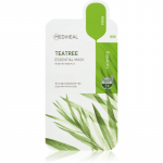 MEDIHEAL Essential Mask Teatree Rahustav n&auml;o lehtmask akne hoolduseks 24 ml