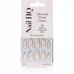 Nail HQ Almond Kunstk&uuml;&uuml;ned Pearl Glaze 24 tk