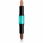 NYX Professional Makeup Wonder Stick Dual Face Lift Kahetooniline kontuurpulk varjund 04 Medium 2x4 g