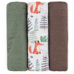 Petite&Mars Moussy riidest m&auml;hkmed Forest Fox 68 x 68 cm 3 tk