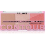 Revolution Relove Colour Play Contour Trio Palette Kontuuripalett varjund Sugar 6 g