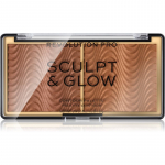 Revolution PRO Sculpt And Glow Kontuur- ja esilet&otilde;stepalett varjund Medium-Deep 8 g