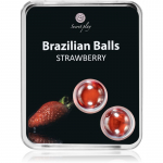 Secret play Brazilian 2 Balls Set Keha&otilde;li Strawberry 8 g
