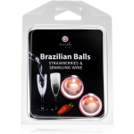 Secret play Brazilian 2 Balls Set Keha&otilde;li Strawberry and Sparkling Wine 8 g