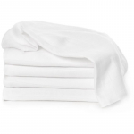 T-TOMI TETRA Cloth Diapers EXCLUSIVE COLLECTION White riidest m&auml;hkmed White 70x70 cm 5 tk