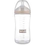 Canpol babies Natural Shape koolikuid ennetav pudel 6m+ 330 ml