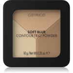 Catrice Soft Blur Contour Trio Powder Kontuuripalett mati efektiga varjund 10 g