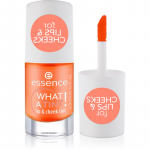 essence WHAT A TINT! Vedel p&otilde;sepuna ja huulel&auml;ige varjund 03 Peachy Vibes 4.9 ml