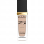 Eveline Cosmetics Wonder Match Kauap&uuml;siv vedel jumestuskreem h&uuml;aluroonhappega varjund 12 Light Natural 30 ml