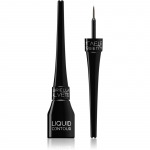 Gabriella Salvete Liquid Contour Veekindel silmalainer koos pintsliga / harjaga varjund 01 Black 4 ml