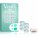 Gillette Venus PRO Smooth Sensitive Asendusterad + kaitsekate 6 tk