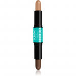 NYX Professional Makeup Wonder Stick Dual Face Lift Kahetooniline kontuurpulk varjund 05 Medium Tan 2x4 g