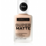 Revolution Relove Super Matte Foundation Kauap&uuml;siv matistav jumestuskreem varjund F8.5 24 ml