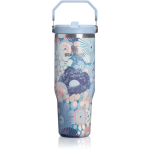 Stanley IceFlow&trade; Flip Straw 2.0 Tumbler roostevabast terasest termospudel blue dream wildflower 1 tk