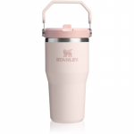Stanley IceFlow&trade; Flip Straw Tumbler roostevabast terasest veepudel Rose Quartz 600 ml
