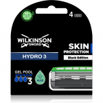 Wilkinson Sword Hydro3 Skin Protection Black Edition Varuharjapead 4 tk