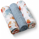 BabyOno Take Care Muslin Diapers riidest m&auml;hkmed Blue 3 tk
