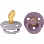 BIBS Colour Size 1: Anatomical 0-6 months lutt Fossil Grey / Mauve 2 tk