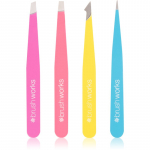 Brushworks Tweezer Set Neon pintsettide komplekt