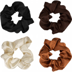 Brushworks Satin Scrunchies Natural Juuksekummid
