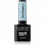 Claresa SoakOff UV/LED Color Ice Cream Geelk&uuml;&uuml;nelakk varjund 3 5 g