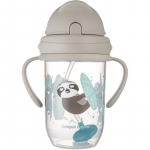 Canpol babies Exotic Animals Cup With Straw Tass k&otilde;rrega Gray 270 ml