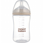 Canpol babies Natural Shape koolikuid ennetav pudel 3m+ 260 ml