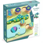 DJECO Puzzle & Push Along Toy Animal Toy Cars aktiveeriv sorteerimism&auml;nguasi 18m+ 12 tk