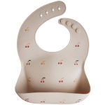 Mushie Silicone Baby Bib pudip&otilde;ll Cherries 1 tk