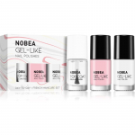 NOBEA Day-to-Day 3-Piece Nail Polish set with Top coat K&uuml;&uuml;nelakikomplekt French manicure set