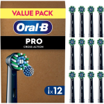 Oral-B PRO Cross Action Hambaharja varuharjapead Black 12 tk