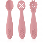 Petite&Mars Take&Match 6m+ lusikas lastele Dusty Rose 3 tk