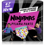 Pampers Ninjamas Pyjama Pants p&uuml;ksm&auml;hkmed 17-30 kg Hearts 10 tk