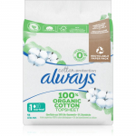 Always Cotton Protection Normal H&uuml;gieenisidemed l&otilde;hnatu 11 tk