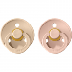 BIBS Colour Natural Rubber Size 1: 0+ months lutt Vanilla / Blush 2 tk